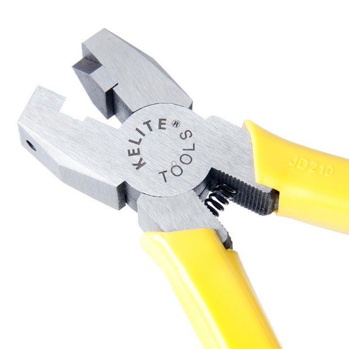 RUITOOL LTQ200 8 Inch Aluminum Strip Pliers 90 Degree Diagonal Covered Corner Slot Folding Pliers