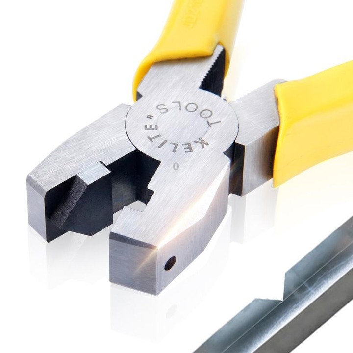 RUITOOL LTQ200 8 Inch Aluminum Strip Pliers 90 Degree Diagonal Covered Corner Slot Folding Pliers