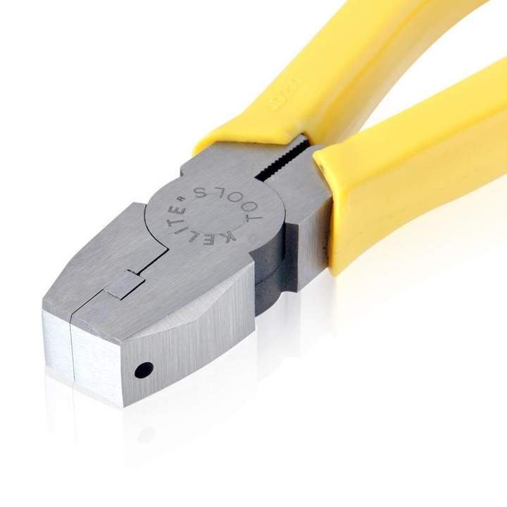 RUITOOL LTQ200 8 Inch Aluminum Strip Pliers 90 Degree Diagonal Covered Corner Slot Folding Pliers