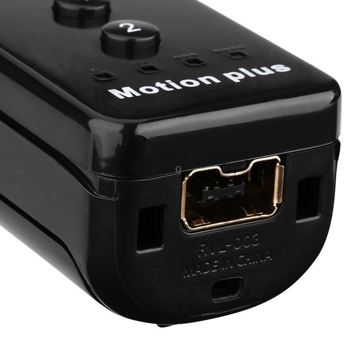 2 In 1 Right Handle With Built-In Accelerator For Nintendo Wii / WiiU Host( Black)