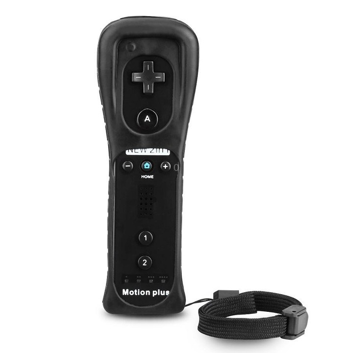 2 In 1 Right Handle With Built-In Accelerator For Nintendo Wii / WiiU Host( Black)