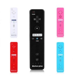 2 In 1 Right Handle With Built-In Accelerator For Nintendo Wii / WiiU Host( Pink)