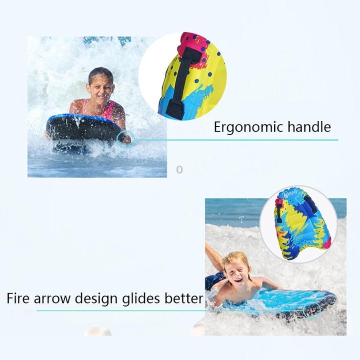 Outdoor Inflatable Surfboard Safe And Lightweight Bodyboard(Color)