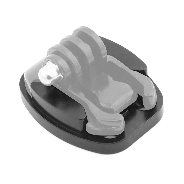 4 Holes Aluminum Quick Release Tripod Mount Base For Sports Camera, Color: Black Embedded Nut