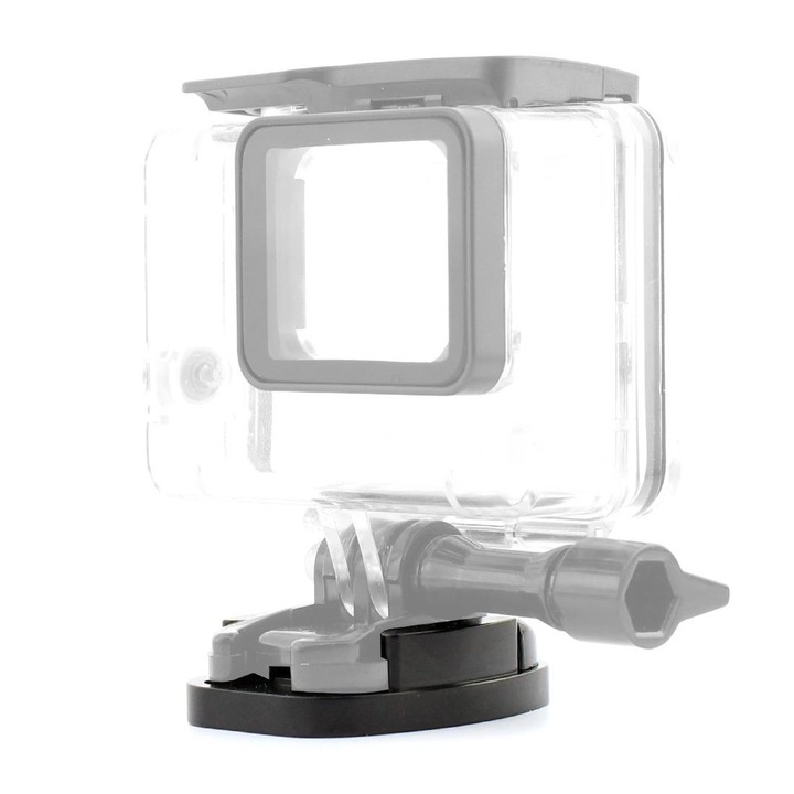 4 Holes Aluminum Quick Release Tripod Mount Base For Sports Camera, Color: Black Embedded Nut