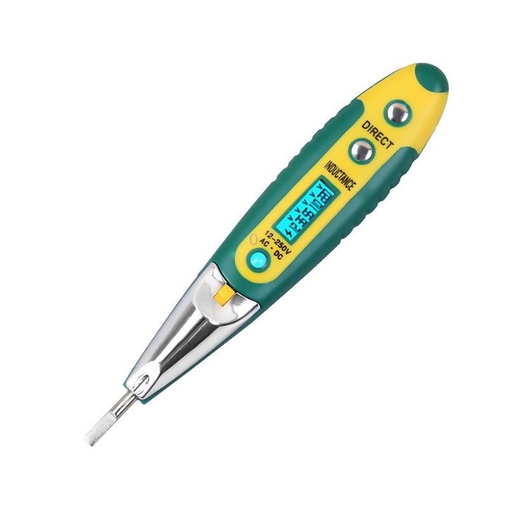 High Precision Electrical Tester Pen Screwdriver 220V AC DC Outlet Circuit Voltage Detector Test Pen with Night Vision, Specific