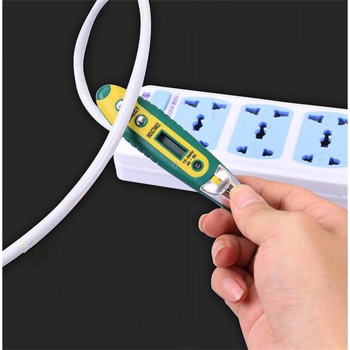 High Precision Electrical Tester Pen Screwdriver 220V AC DC Outlet Circuit Voltage Detector Test Pen with Night Vision, Specific