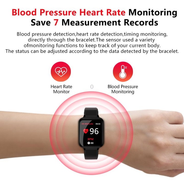 B57 1.3 inch IPS Color Screen Smart Watch IP67 Waterproof,Support Message Reminder / Heart Rate Monitor / Sedentary Reminder / B