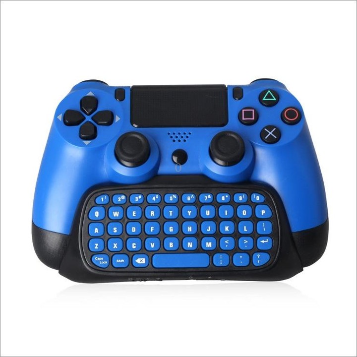 DOBE TP4-022 2.4G Wireless Controller Keyboard ABS Game Keyboard for PS4 / Slim(Blue)