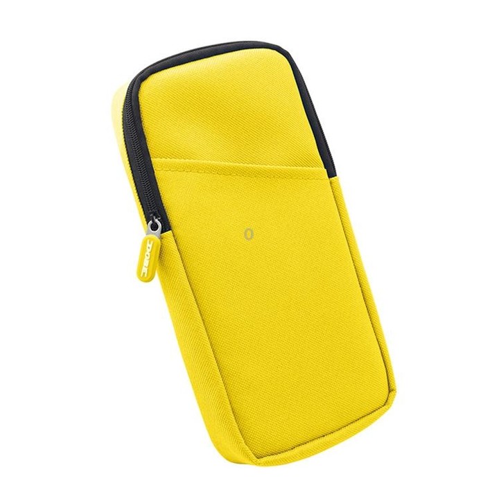Mini Host Storage Case Zipper Protection Nylon Soft Cloth Bag for Switch Lite(Yellow)