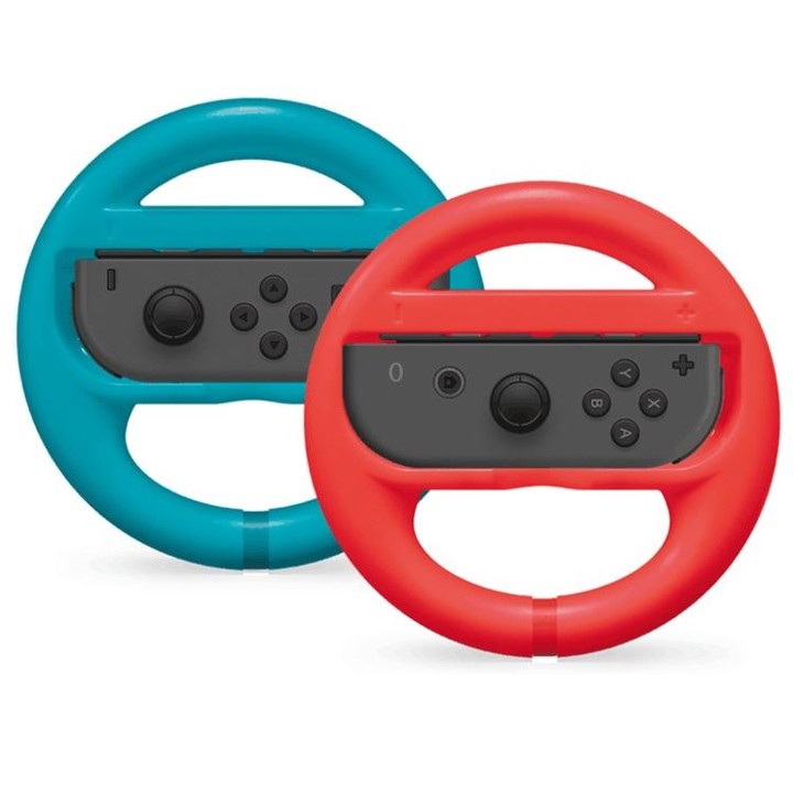 MIMD Small Handle Steering Wheel Game Handle Steering Wheel Bracket For Switch MIMD II(Red Blue)
