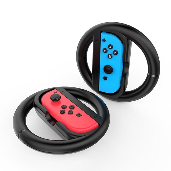 MIMD Small Handle Steering Wheel Game Handle Steering Wheel Bracket For Switch MIMD II(Red Blue)
