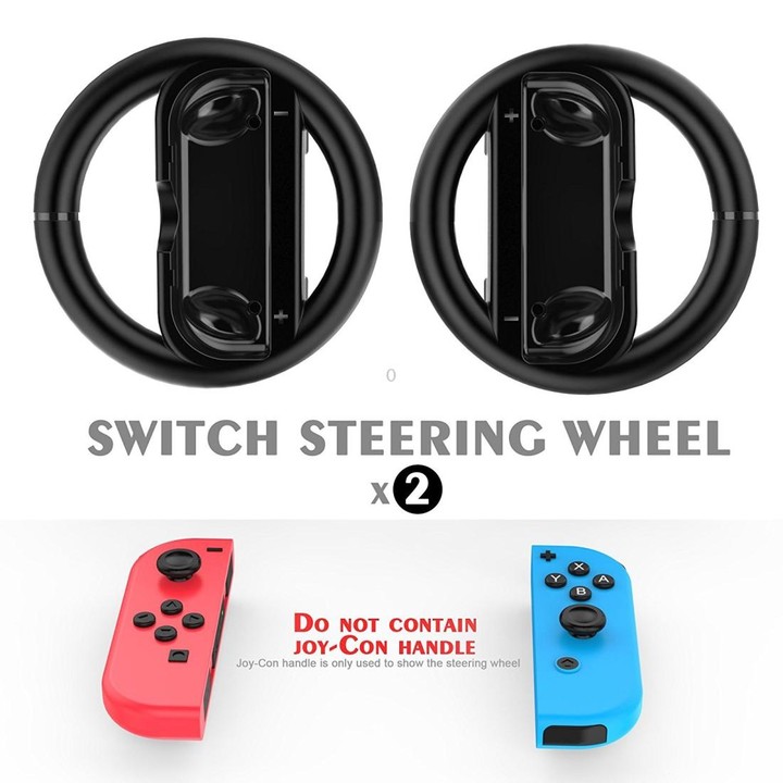MIMD Small Handle Steering Wheel Game Handle Steering Wheel Bracket For Switch MIMD II(Red Blue)