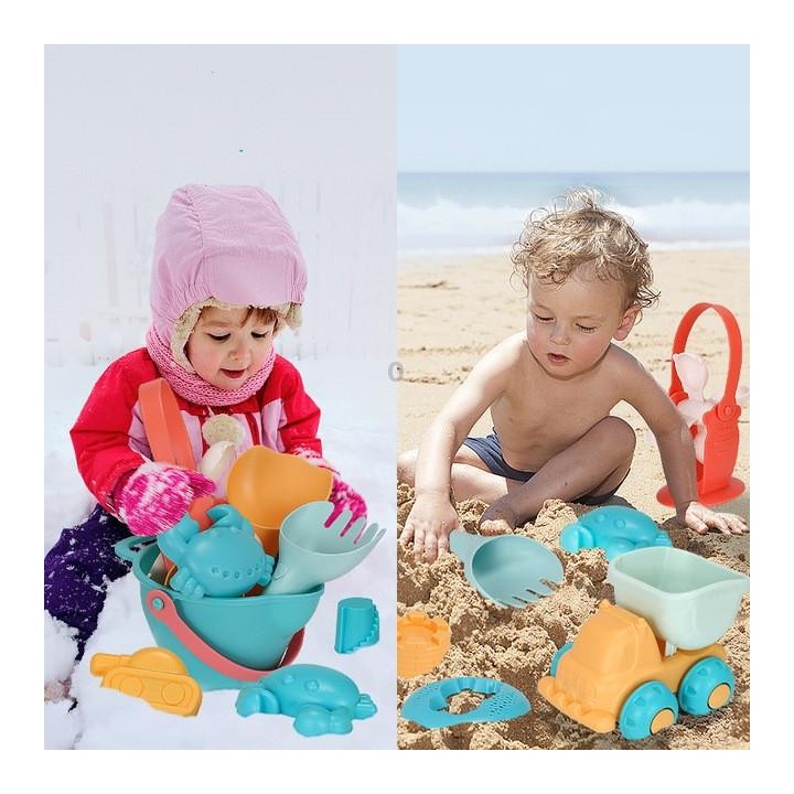 14 in 1 Outdoor Play Water Play Sand Soft Silicone Material Tool Children Play Water Toy Set