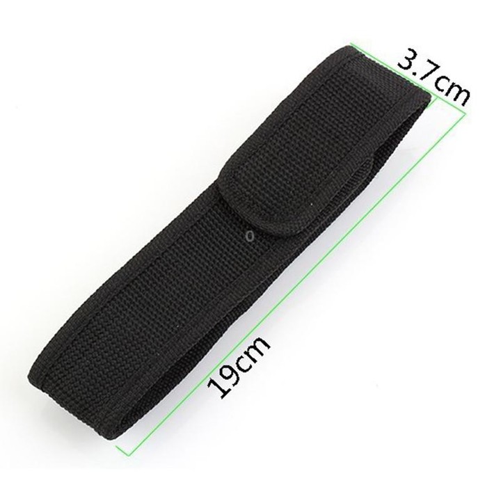 5 PCS Outdoor Glare Flashlight Cloth Set Portable Flashlight Nylon Cloth Cover(Black)