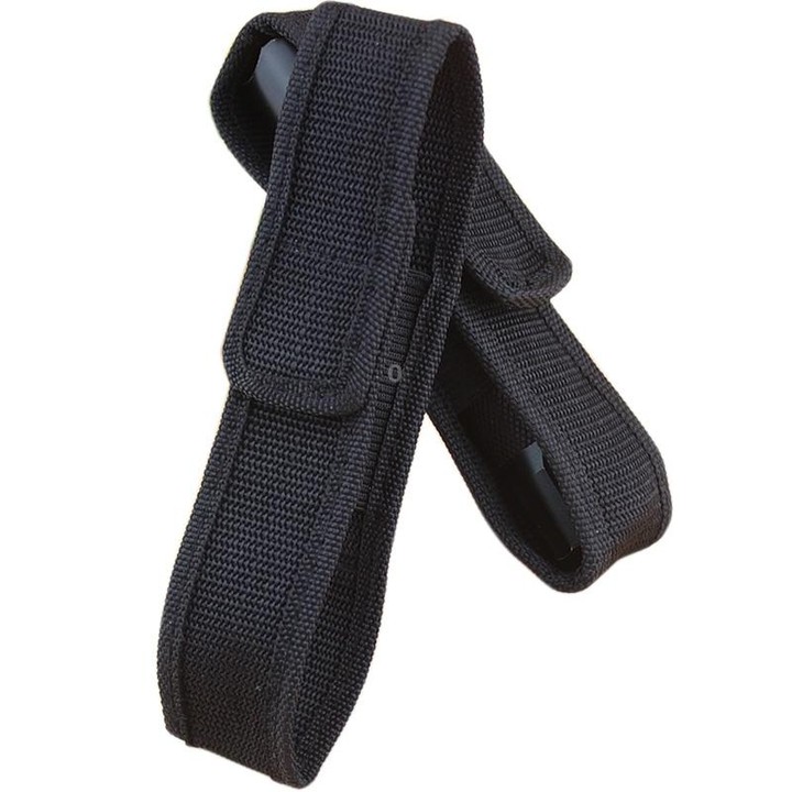 5 PCS Outdoor Glare Flashlight Cloth Set Portable Flashlight Nylon Cloth Cover(Black)