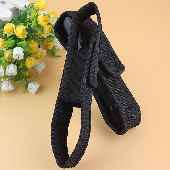 5 PCS Outdoor Glare Flashlight Cloth Set Portable Flashlight Nylon Cloth Cover(Black)