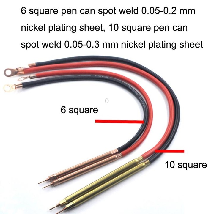 Lead-Acid Battery Version 12V Digital Display DIY Battery Spot Welding Machine Pen Control, Style:10 Square Pen