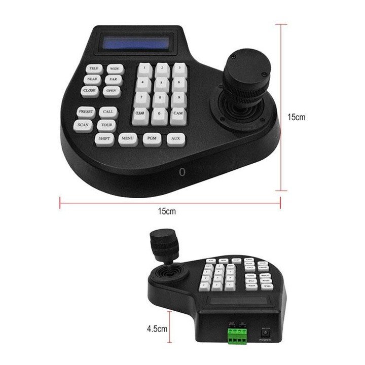 8003H Analog Coaxial Dome Control Keyboard RS485 PTZ, Specification:2 Axis(UK Plug)