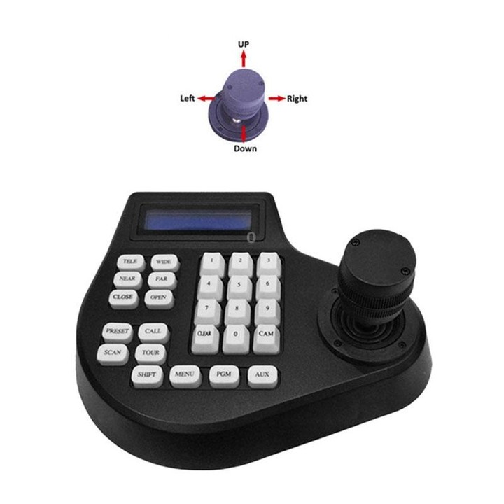 8003H Analog Coaxial Dome Control Keyboard RS485 PTZ, Specification:2 Axis(AU Plug)