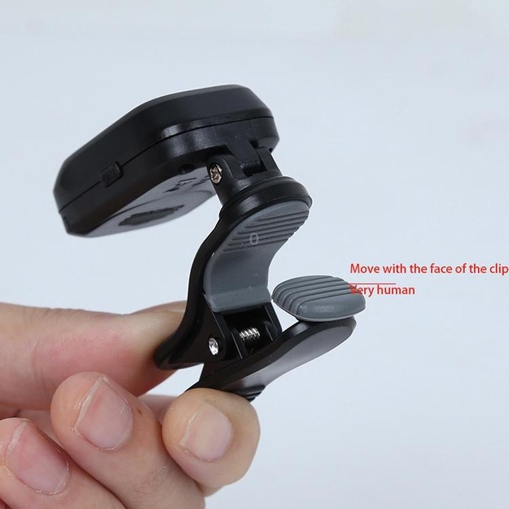 Little Angel WST-2058B Guitar Capo Electronic Tuner, Size:5×3.7×2.7cm(Black)