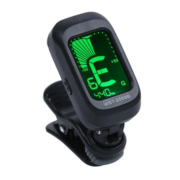 Little Angel WST-2058B Guitar Capo Electronic Tuner, Size:5×3.7×2.7cm(Black)