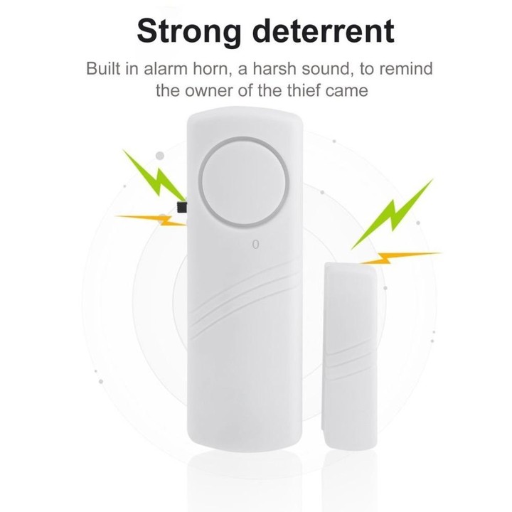 5 PCS JD-188 Door Window Wireless Burglar Alarm Door Magnetic Alarm Household Safety Equipment