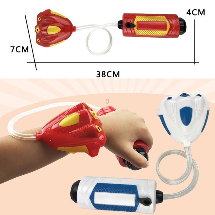 Children Outdoor Beach Water Toy Summer Wrist Spray Water Gun(Red)