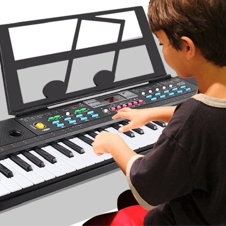 Large 61 Key Childrens Keyboard Musical Instrument Toy, Specification:CN Plug
