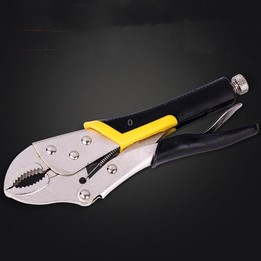 Multifunctional Universal Vigorous Pressure Pliers Manual Clamp C-type Pliers, Style:10 Inch Plastic Handle