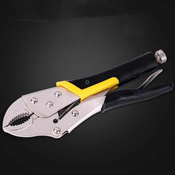 Multifunctional Universal Vigorous Pressure Pliers Manual Clamp C-type Pliers, Style:10 Inch Plastic Handle