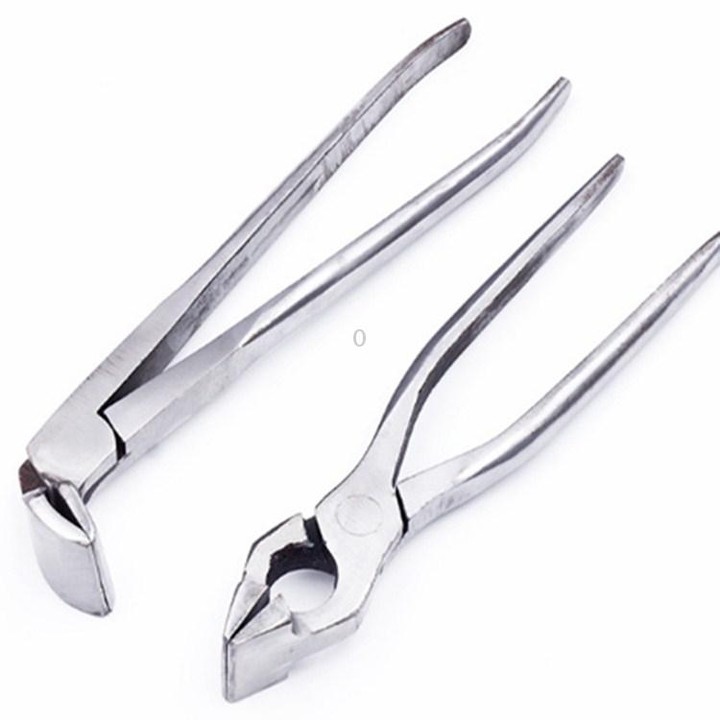 Upper Box Pliers Leather Luggage Pliers Handbags Wallets Making Tools Backpack Pliers, Style:Straight Head
