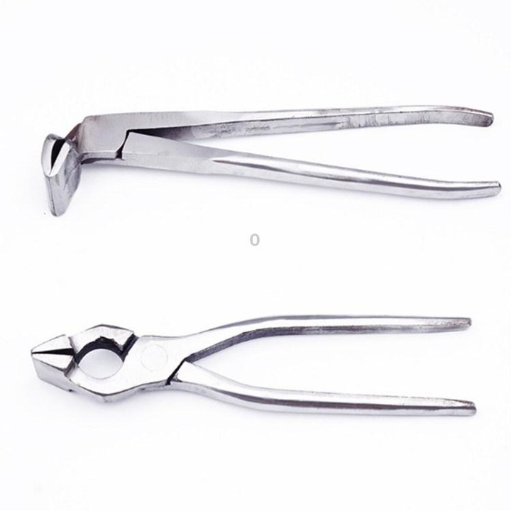 Upper Box Pliers Leather Luggage Pliers Handbags Wallets Making Tools Backpack Pliers, Style:Elbow Head