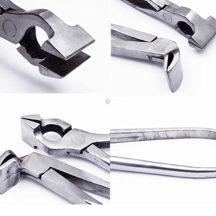 Upper Box Pliers Leather Luggage Pliers Handbags Wallets Making Tools Backpack Pliers, Style:Elbow Head