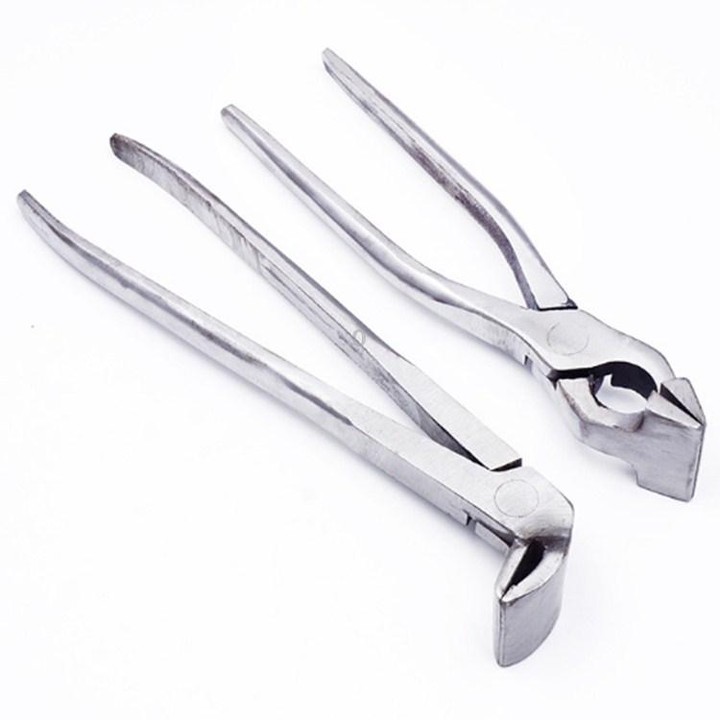 Upper Box Pliers Leather Luggage Pliers Handbags Wallets Making Tools Backpack Pliers, Style:Elbow Head