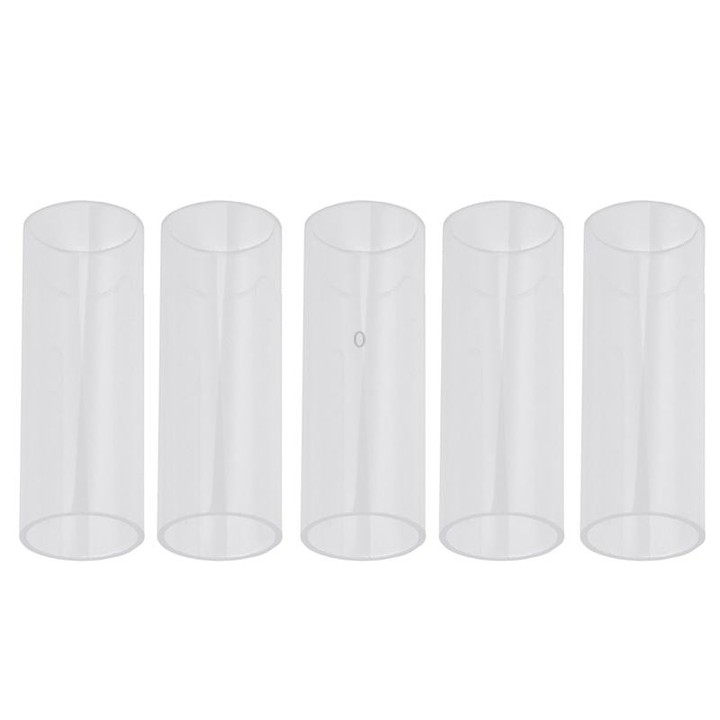 5PCS Acrylic Guitar Slide Tube Folk Slide Block, Size:28mm(Transparent)