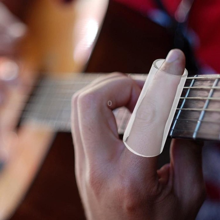 5PCS Acrylic Guitar Slide Tube Folk Slide Block, Size:60mm(Transparent)