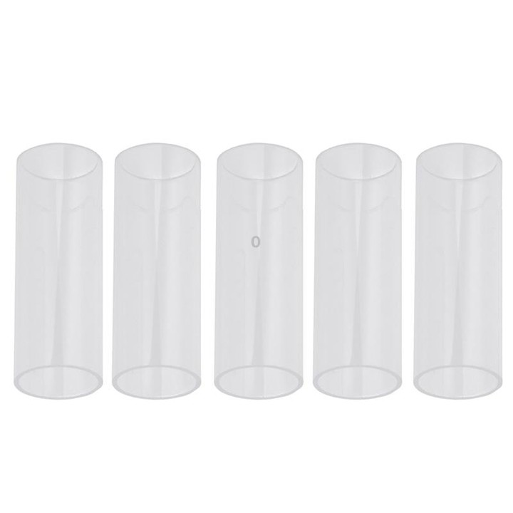 5PCS Acrylic Guitar Slide Tube Folk Slide Block, Size:60mm(Transparent)