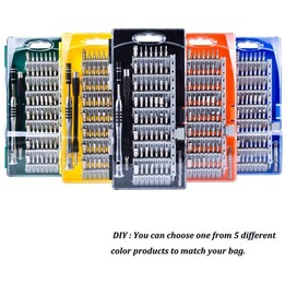 Portable Cloth Bag Mobile Phone Disassembly Maintenance Tool Multi-function Combination Tool Screwdriver Set(Yellow)