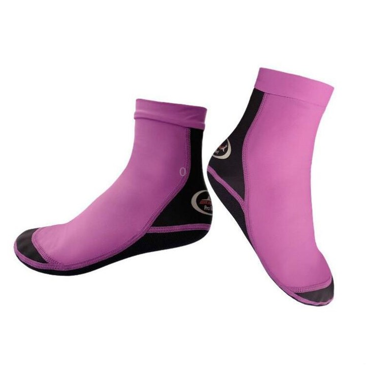 DIVE & SAIL 1.5mm Neoprene + Nylon Snorkeling Socks Diving Socks Anti-slip Anti-scratch Beach Socks, Size:S (33-35)(Women Purple