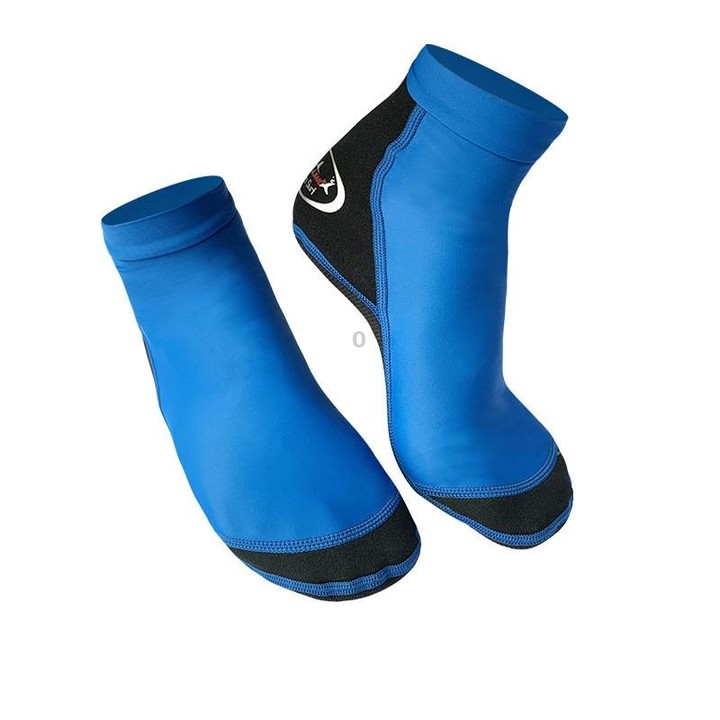DIVE & SAIL 1.5mm Neoprene + Nylon Snorkeling Socks Diving Socks Anti-slip Anti-scratch Beach Socks, Size:M (36-38)(Men Blue)