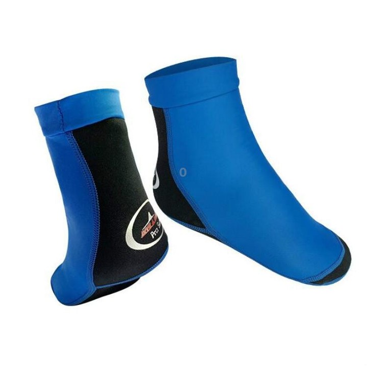 DIVE & SAIL 1.5mm Neoprene + Nylon Snorkeling Socks Diving Socks Anti-slip Anti-scratch Beach Socks, Size:M (36-38)(Men Blue)