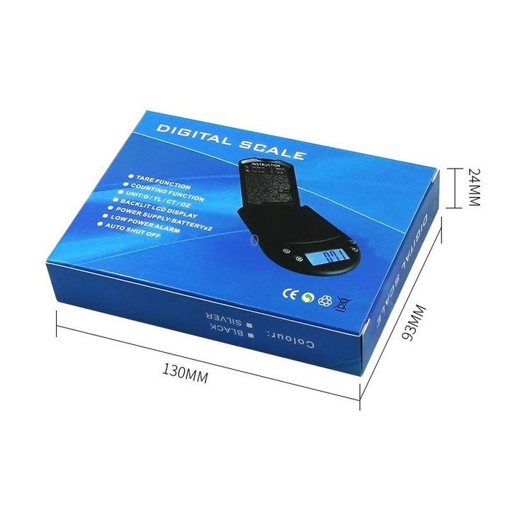 Precision Palm Scale Gold Silver Jewelry Scale Pocket Scale, Specification:200g/0.01g, Style:Without Battery