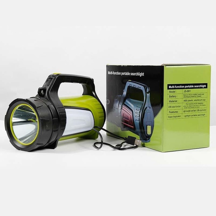 KINSACH Camping Light Outdoor Waterproof Multifunctional Portable Searchlight, Style:7028L(Green)