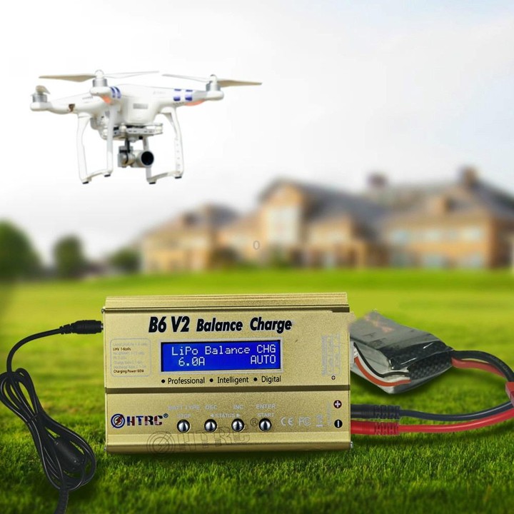 HTRC B6 V2 Model Airplane Charger Smart Balance Charger, US Plug