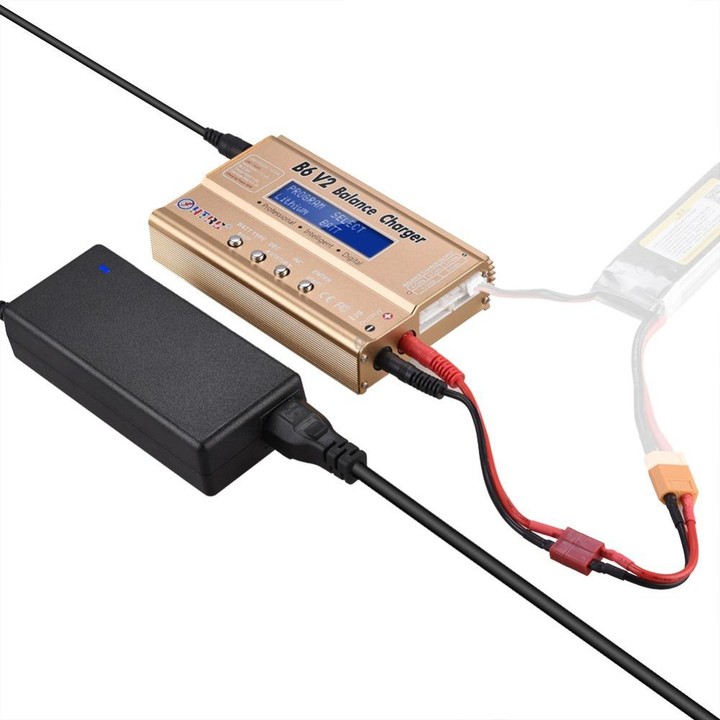 HTRC B6 V2 Model Airplane Charger Smart Balance Charger, US Plug