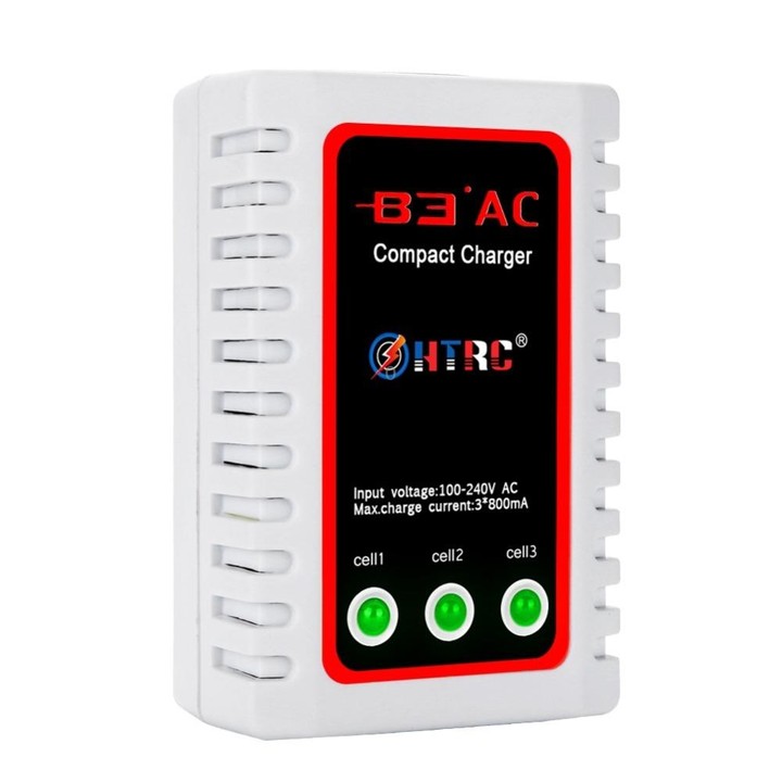 HTRC B3AC 2-3S Model Airplane Lithium Battery Charger Electric Toy Charger, US Plug