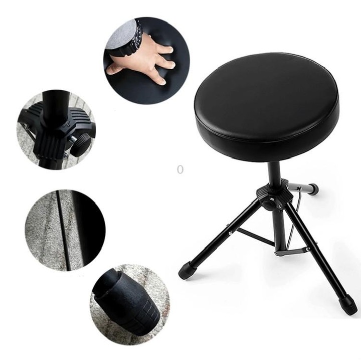 Metal Bracket Lift Round Stool Musical Instrument Universal Bench