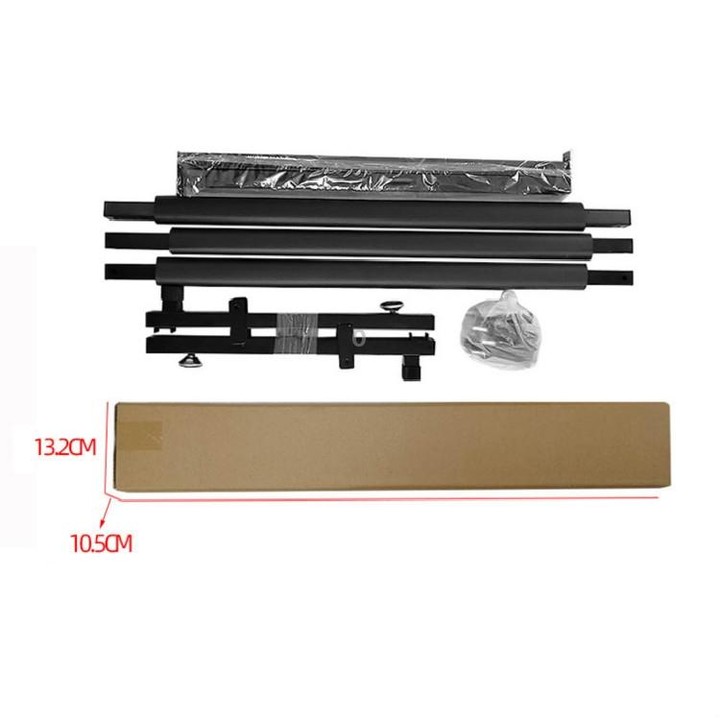 Foldable Long Metal Guitar Display Stand Shelf, Specification:Seven Racks