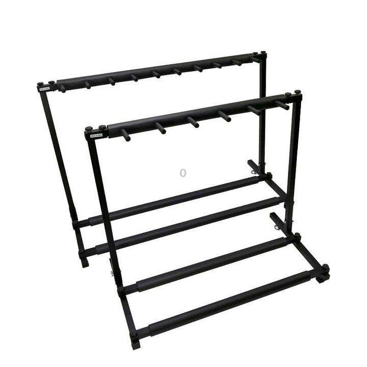 Foldable Long Metal Guitar Display Stand Shelf, Specification:Nine Racks